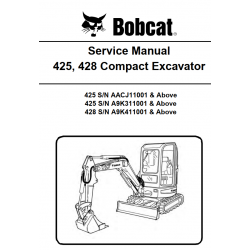 Bobcat 425 i 428 - instrukcje napraw - schematy - DTR - service manuals - Bobcat 425 - 428